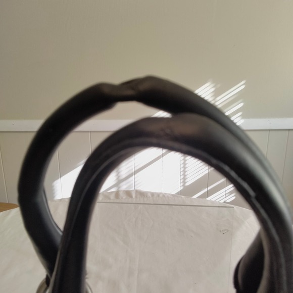 Coach Black Leather Purse Satchel Handbag - Picture 8 of 16